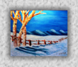 Un champ en hiver  16"x20"